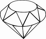 Ruby Sketch Clipart Diamond Clip Drawing Line Cartoon Shape Gem Jewels Svg sketch template