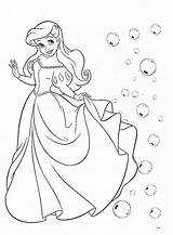 Disney Dibujar Sirena Sirenita Burbujas Película sketch template