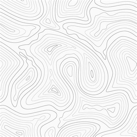 vector topographic contour lines map seamless pattern