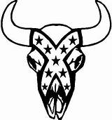 Flag Rebel Drawing Skull Confederate Decal Getdrawings Redneck Bulls Rebal Fave Vinyl Cut sketch template