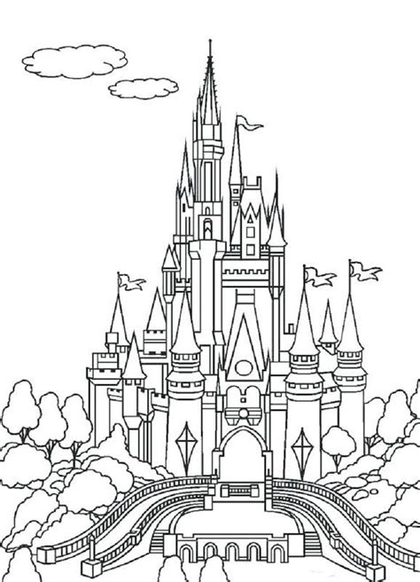 disney castle coloring pages castle coloring page cinderella