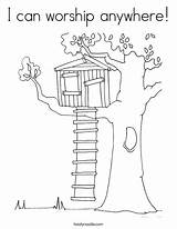 Tree House Coloring Worship Pages Magic Treehouse Colouring Psalm Anywhere Climb Kids Printable Drawing Template Into Clipart Noodle Houses Color sketch template
