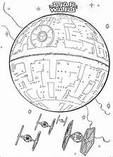 Star Wars Coloring Pages Death Weapon Destroy Massive Withing Seconds Biggest Planet Size Has sketch template