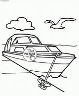 Coloring Pages Yacht Printable sketch template