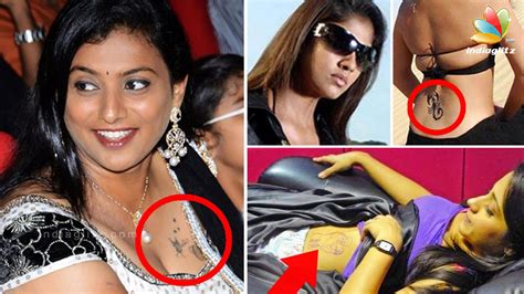 Hot Kollywood Celebrities And Their Sexy Tattoos Trisha Kushboo