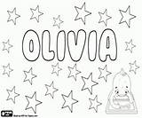 Olivia Name Coloring Languages Many Printable sketch template