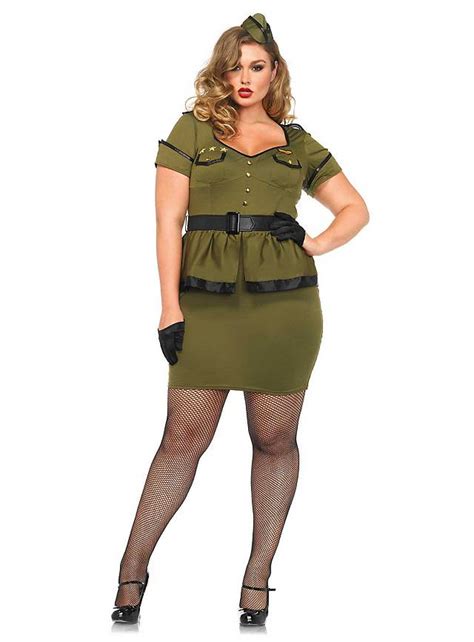 Sexy Pin Up Commander Plus Size Costume