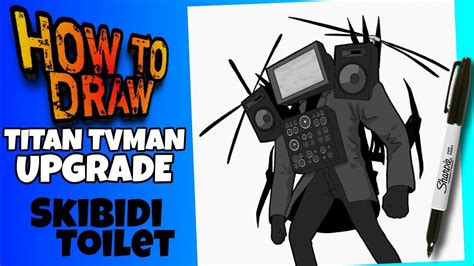 How To Draw Titan Tv Man From Skibidi Toilet Easy Step By Step And