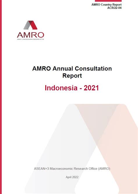 amros  annual consultation report  indonesia amro asia