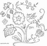 Embroidery Patterns Jacobean Crewel Hand Floral Designs Drawing Work Pattern Stitches Flickr Redwork Vintage Bordado 1975 Library Beginners Easy Embroidered sketch template