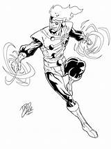 Firestorm Coloring Pages Dc Comics Comic Hero Marvel sketch template