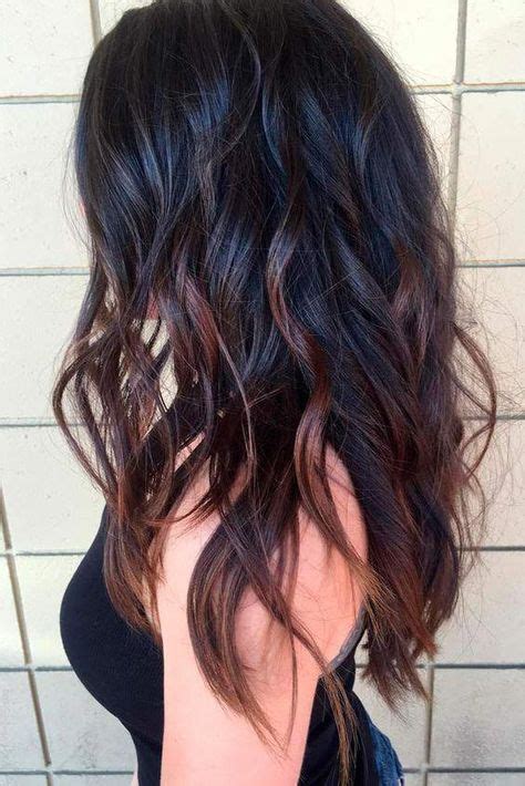 40 gorgeous brunette hairstyles black wavy hair brown ombre hair