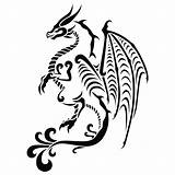 Dragon Tattoo Stencil Svg sketch template