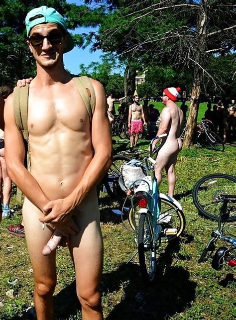 Soft Andhard Erect Cocks On Naked Bike Ride Cycle 46