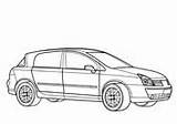 Renault Coloring Vel Satis Rs Lux Clio Sport sketch template