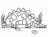 Stegosaurus Dinos sketch template
