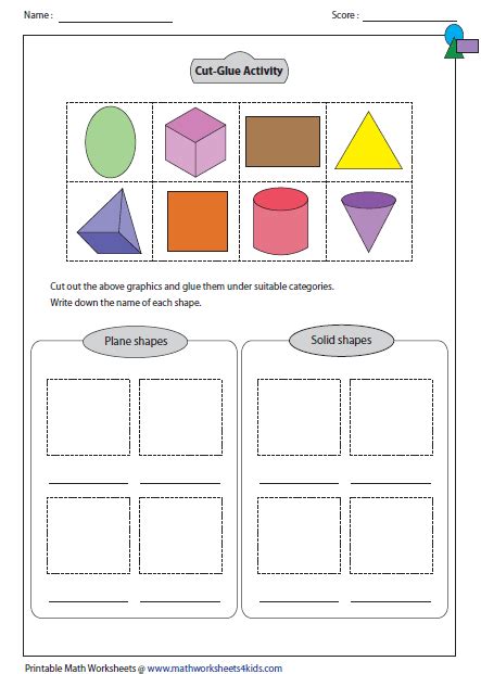 Solid Shapes Worksheet