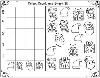 christmas kindergarten math worksheets december  prep kindergarten