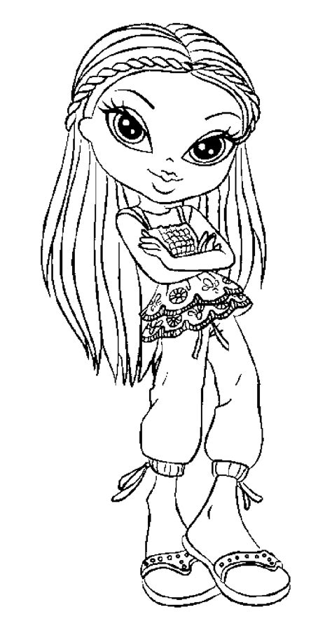 coloring pages bratz coloring page