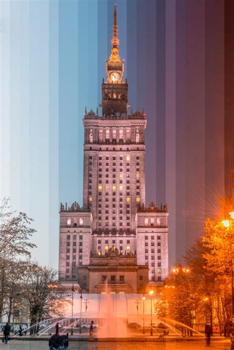 time slice iconic buildings and monuments photographed