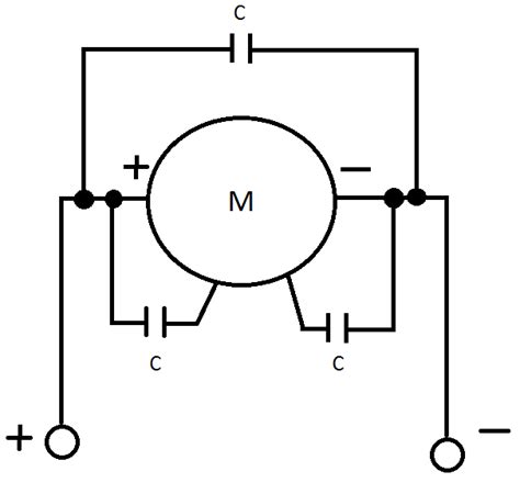 connect capacitors  motor body electrical engineering stack exchange