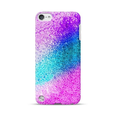 rainbow glitter ipod touch  case caseformula