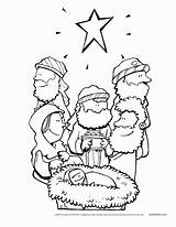Coloring Pages Christmas Bible Kids Color Sunday School Print Recognition Develop Ages Creativity Skills Focus Motor Way Fun sketch template