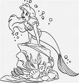 Sirenita Colorear Mermaid Cuentos sketch template