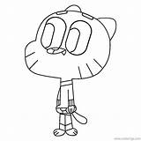 Gumball Watterson sketch template