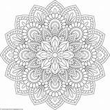 Mandalas Getcoloringpages Blumen Pintadas Pintar sketch template