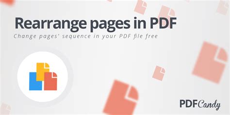 rearrange  pages intuitively reorder  pages