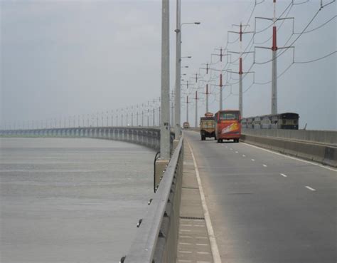 beautiful bangladesh jamuna bridge  bangladesh   largest bridge  south asia