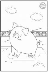 Pig Kidsactivitiesblog sketch template