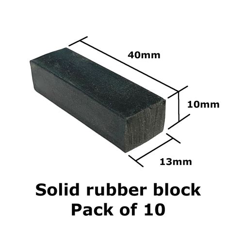 solid rubber block     mm pack   edgetrimscouk