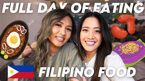 food tour only eating filipino food for 24 hours 🇵🇭 youtube