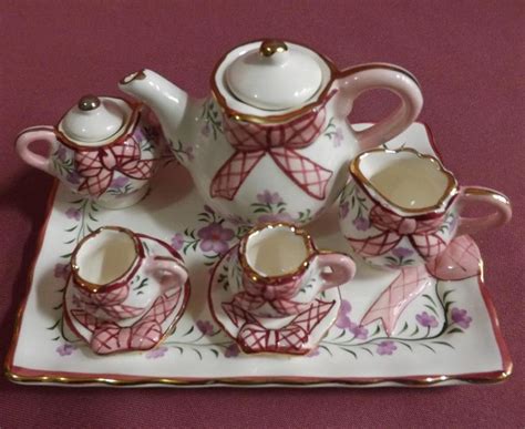 mini tea set miniature tea set ceramic tea set