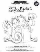 Splat Cat Activities Choose Board Christmas sketch template