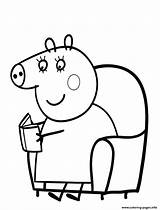 Coloring Pages Printable Colouring Kids Pig Peppa sketch template