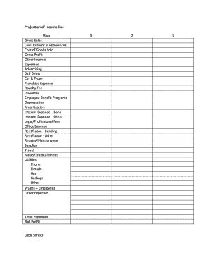 printable profit  loss statement   employed template