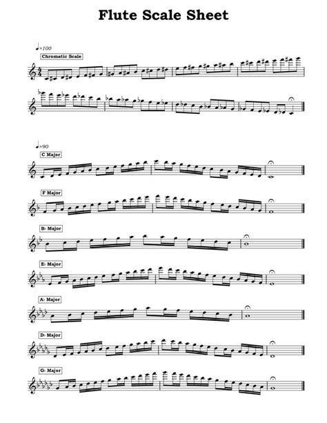 flute sharp  flat scales google search flute sheet