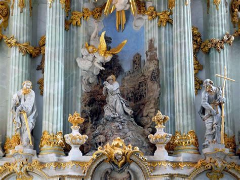 frauenkirche dresden detaildarstellung hinter dem altar foto bild
