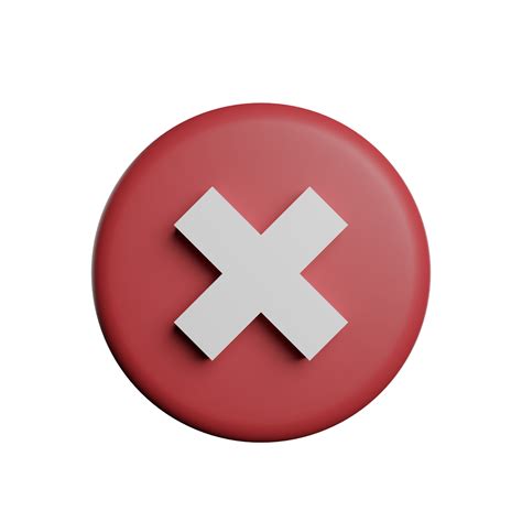remove wrong cross sign  png