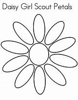 Flower Petal Petals Coloring Pages Daisy Colouring Sunflower Clipart Rose Scout Girl Printable Color Getcolorings Clipartbest Getdrawings Drawings Tags Print sketch template
