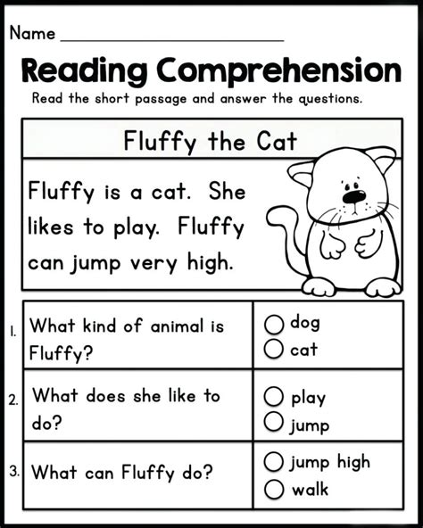 reading comprehension activity  ideal  grades