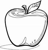 Apple Coloring School Wecoloringpage Pages sketch template