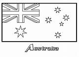 Bendera Mewarnai Australien Negara Ausmalbild Coloringhome sketch template