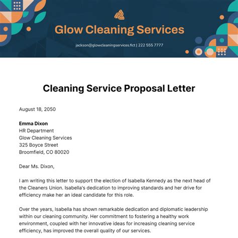 cleaning services letter edit   templatenet