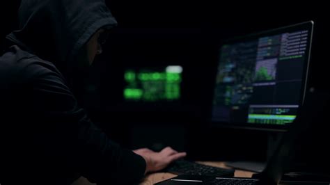 unrecognizable hacker typing stock footage sbv  storyblocks