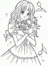 Coloring Pages Anime Kids Girls Choose Board Printable Cute sketch template
