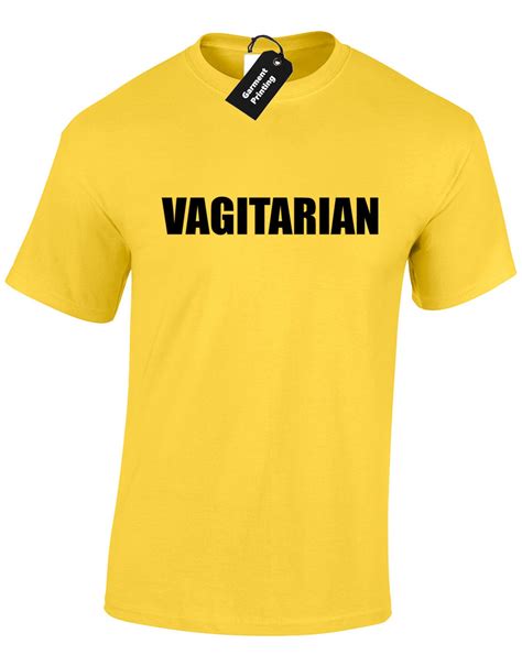 Vagitarian Mens T Shirt Unisex Funny Rude Slogan Adult Parody Etsy